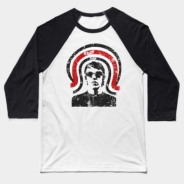 Elliott Smith I love Song Baseball T-Shirt by AksarART